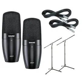 Студийный микрофон Shure SM27SC Condenser Mic w Cable and Stand 2 Pk