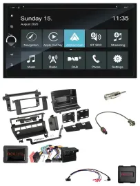Blaupunkt 2DIN Lenkrad TMC Bluetooth USB DAB Navigation für BMW 3er 02-06 E46 5