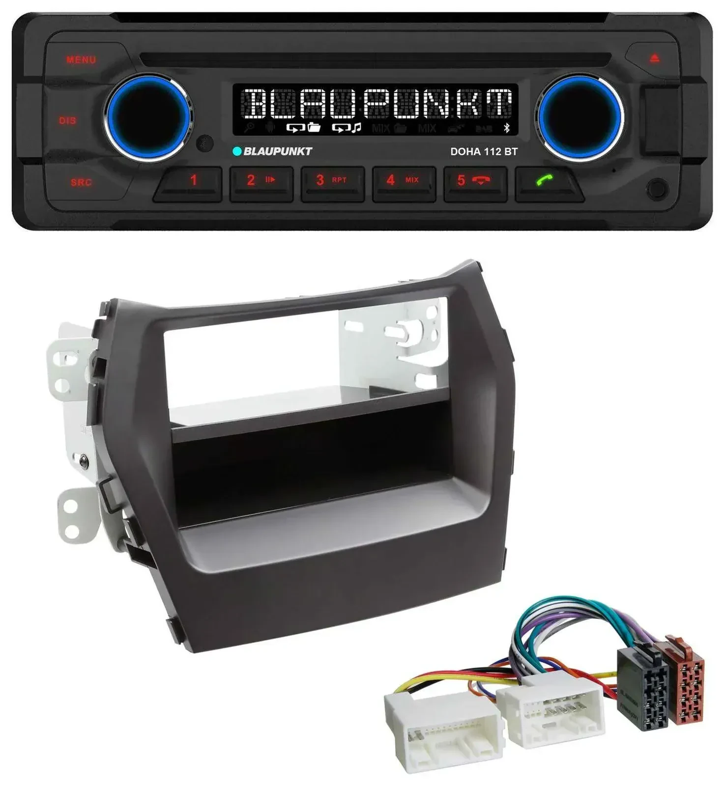 Blaupunkt AUX MP3 CD Bluetooth USB Autoradio für Hyundai Santa Fe (ab 2012)