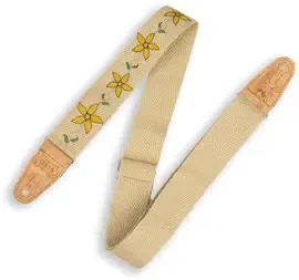 Ремень для гитары Levy's MH8P-011 Yellow Flowering Vines