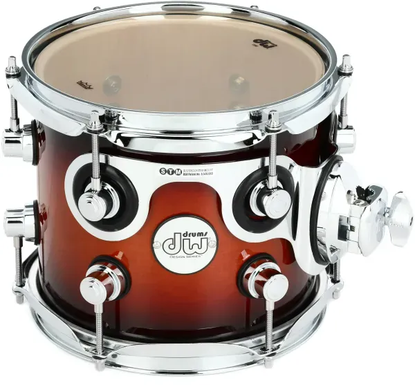 Том-барабан DW Design Maple 7x8 Tobacco Burst Gloss Lacquer