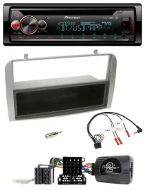 Автомагнитола Pioneer DAB CD Bluetooth USB для Alfa Romeo GT/147 (2007–2010), серебристая
