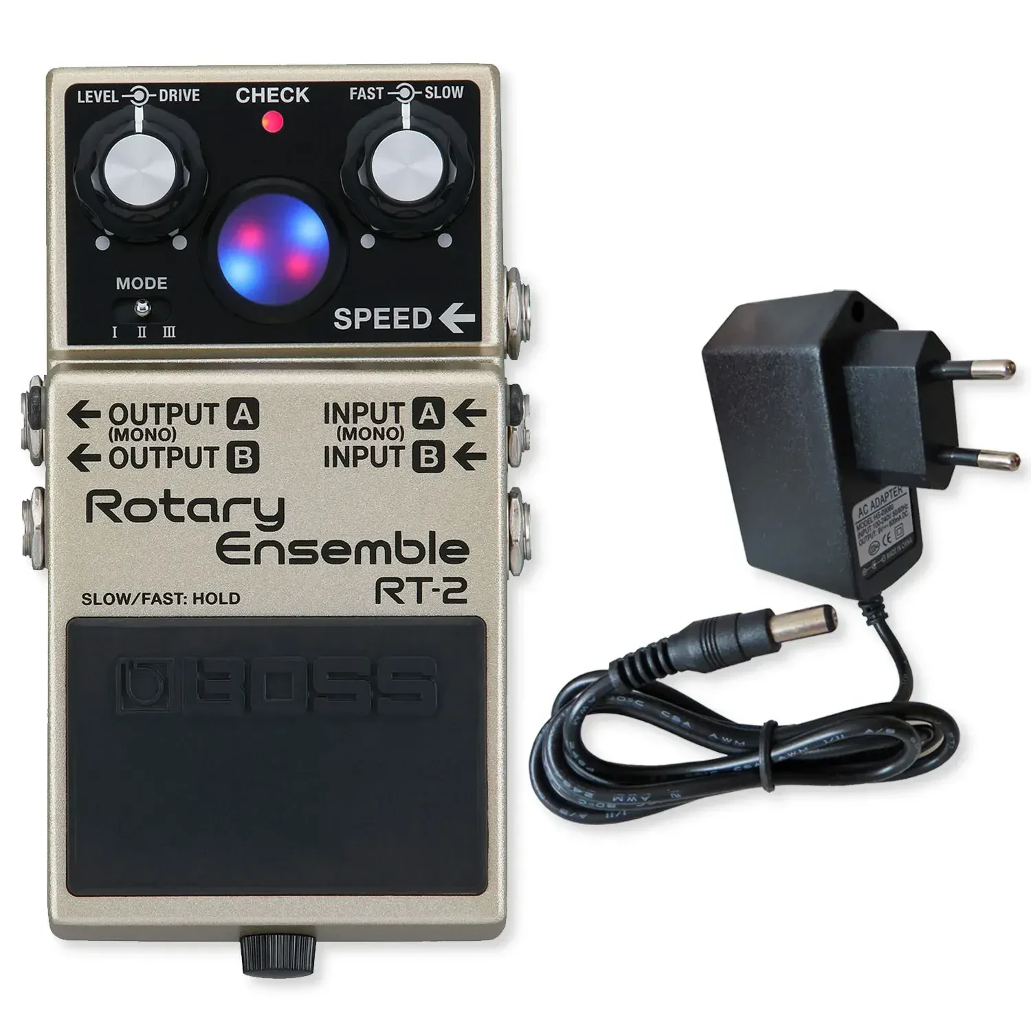 Педаль эффектов для электрогитары BOSS RT-2 Rotary Ensemble с блоком питания