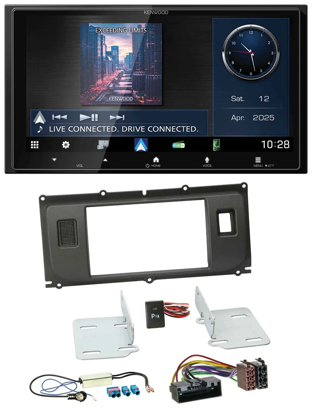 Kenwood Bluetooth 2DIN USB DAB MP3 Autoradio für Land Rover Evoque ab 2011