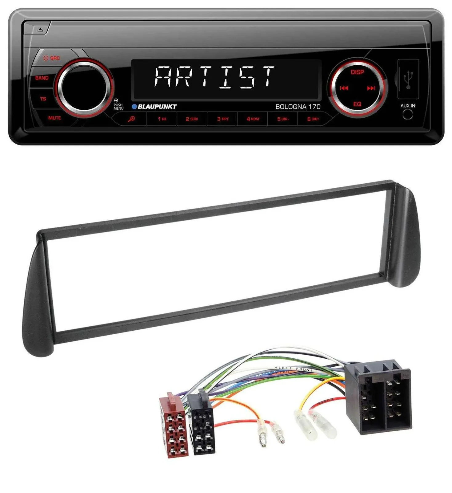 Blaupunkt SD USB 1DIN MP3 AUX Autoradio für Citroen Xsara Picasso (ab 2000)
