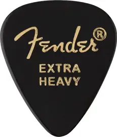 Медиаторы FENDER 351 Shape Premium Picks Extra Heavy Black 12 Count