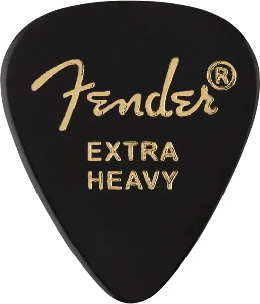 Медиаторы FENDER 351 Shape Premium Picks Extra Heavy Black 12 Count