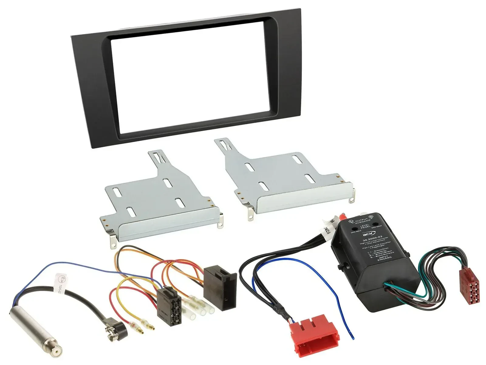 Radioeinbauset Doppel DIN Autoradio für Audi A4 B5 99-01 Symphony Bose Aktivsyst