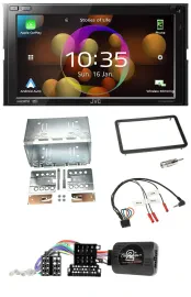JVC DAB Lenkrad 2DIN Bluetooth USB Autoradio für Alfa Romeo 159 Brera Spider