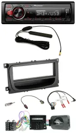 Pioneer MP3 DAB 1DIN Lenkrad USB Autoradio für Ford C-Max Focus Can 07-10 Galaxy