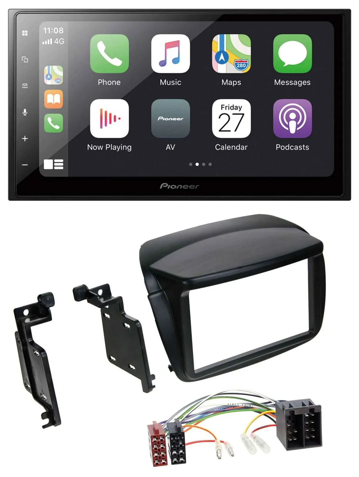 Pioneer MP3 Bluetooth DAB 2DIN USB Autoradio für Fiat Doblo ab 10 Opel Combo ab