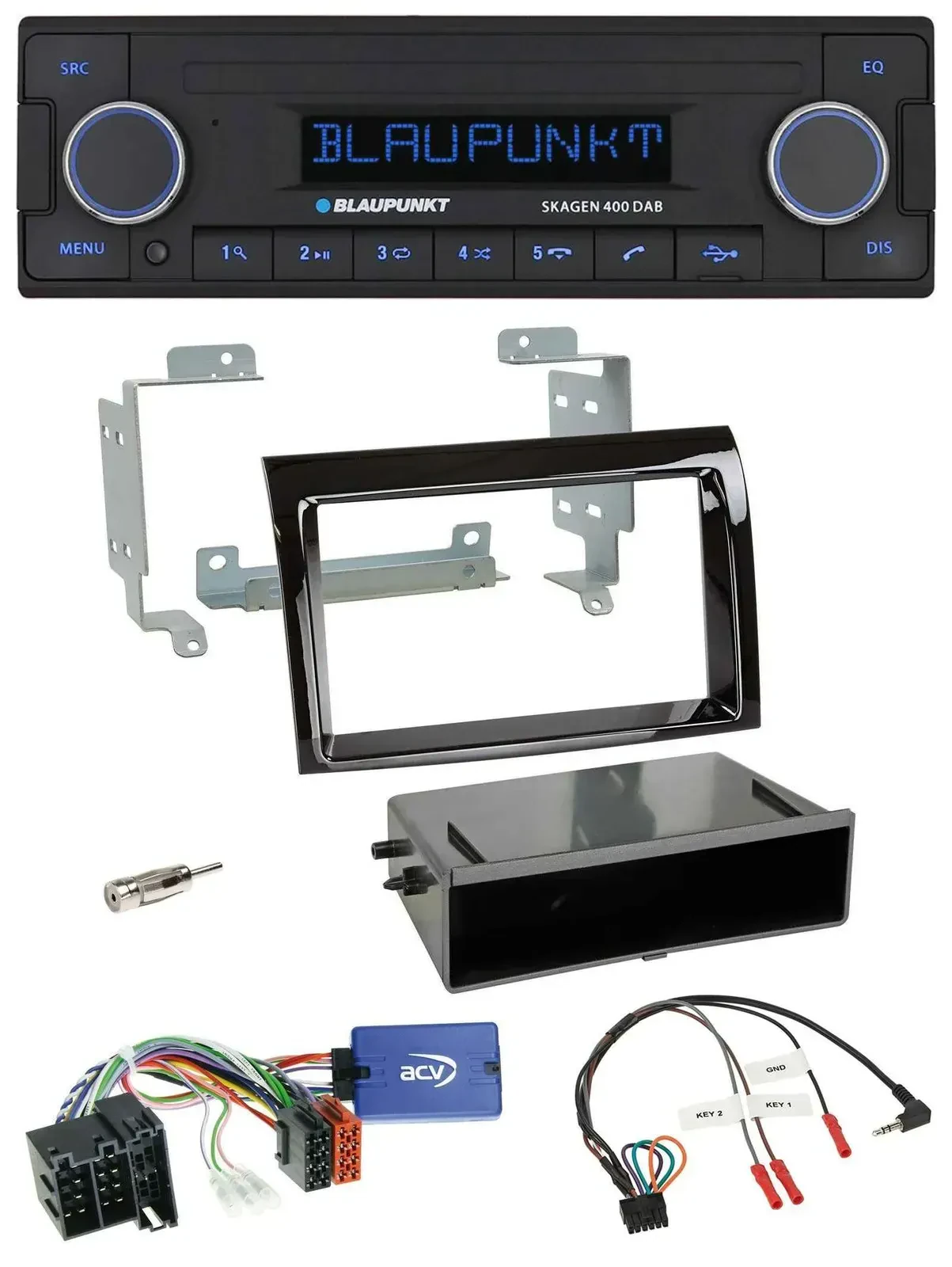 Blaupunkt DAB USB Bluetooth Lenkrad Autoradio für Fiat Ducato 2008-11 Profi pian