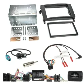 Einbauset Lenkradadapter Doppel DIN Autoradio für Mercedes A- B-Klasse W169 T245