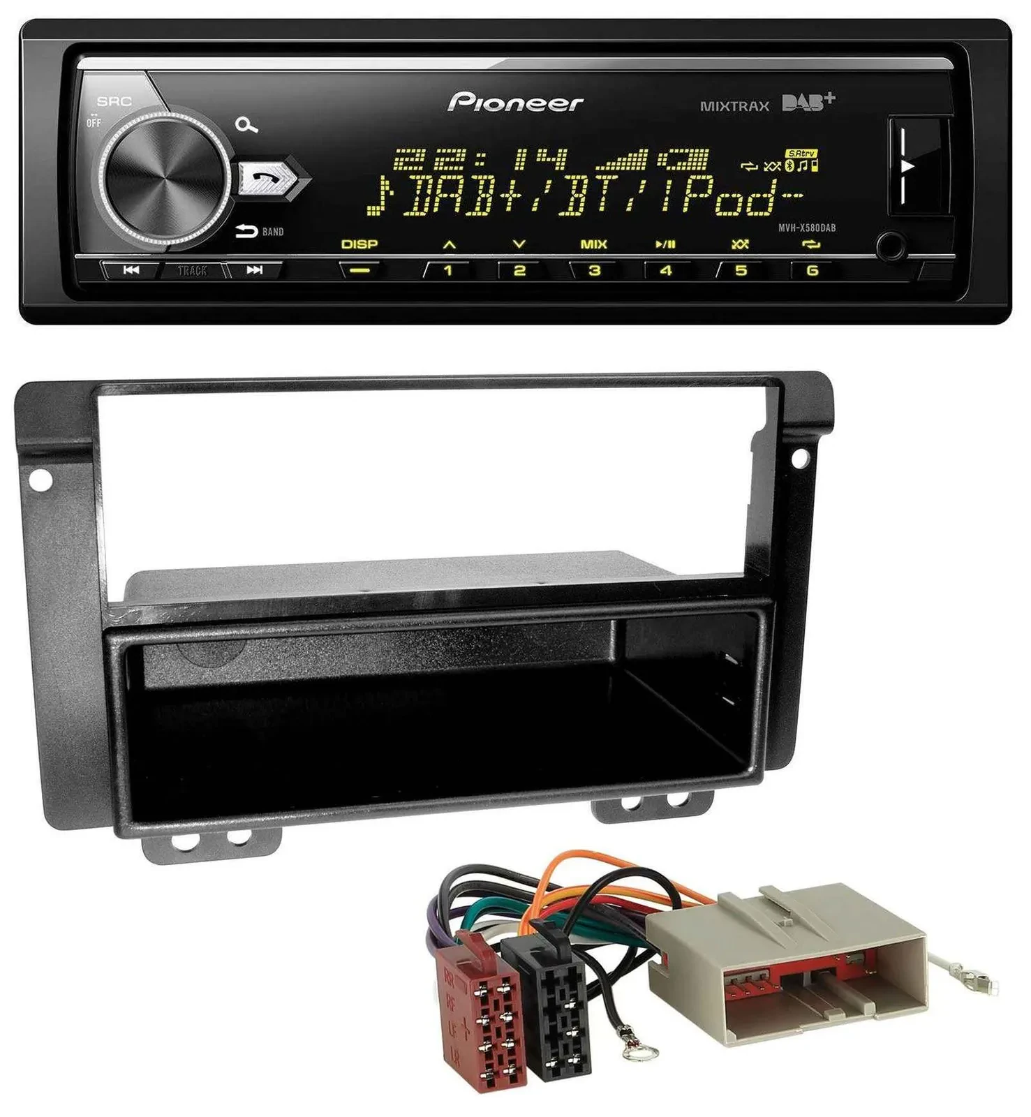 Pioneer Bluetooth USB DAB MP3 Autoradio für Landrover Freelander 2004-2007