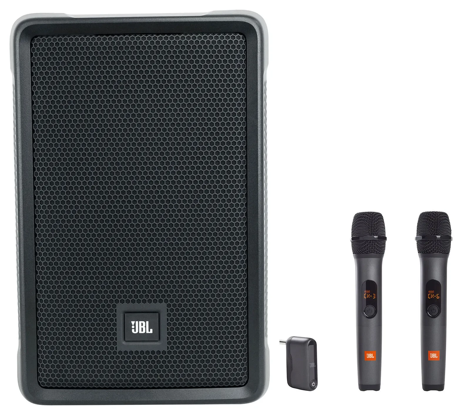 JBL IRX108BT 8" 1000w Powered Portable DJ/PA Speaker w/Bluetooth+Wireless Mics