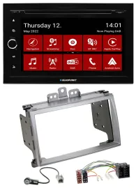 Blaupunkt MP3 DVD Bluetooth DAB 2DIN USB Autoradio für Hyundai i20 2009-2012 sil
