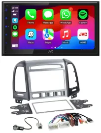 Автомагнитола для Hyundai Santa Fe JVC 2-DIN DAB Bluetooth USB MP3 AUX