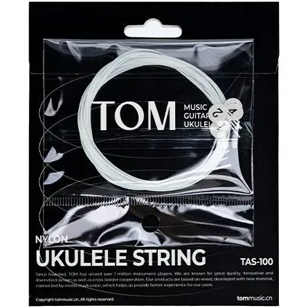 Струны для укулеле TOM TAS-100 Soprano Concert Clear Nylon