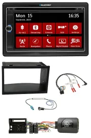Blaupunkt Lenkrad DAB TMC 2DIN USB Bluetooth Navigation für VW Polo Passat Quadl