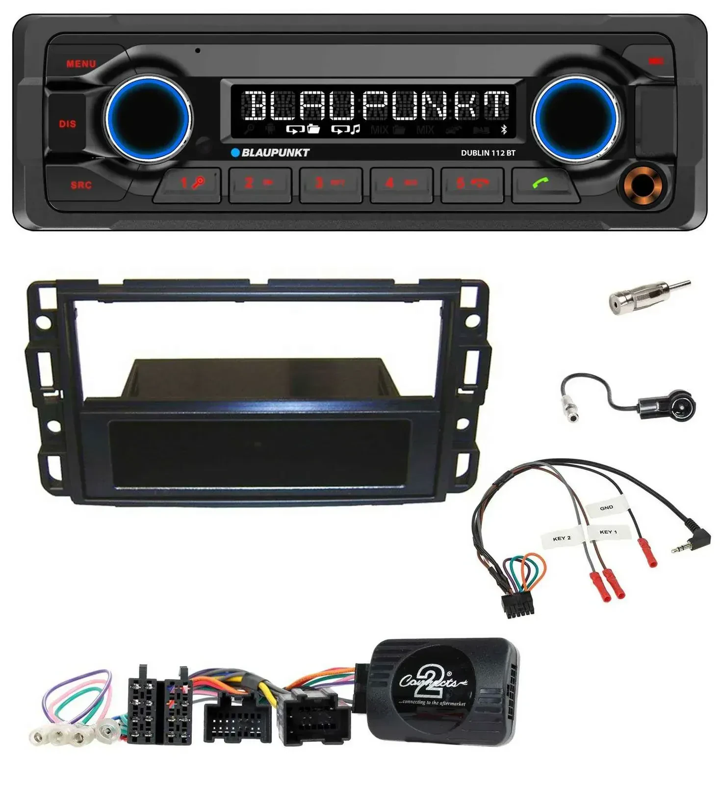 Blaupunkt MP3 Bluetooth USB Lenkrad Autoradio für Cadillac BLS YSCF 2006-2010