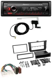 Pioneer DAB USB MP3 Bluetooth Autoradio für Toyota Corolla ab 2009 schwarz
