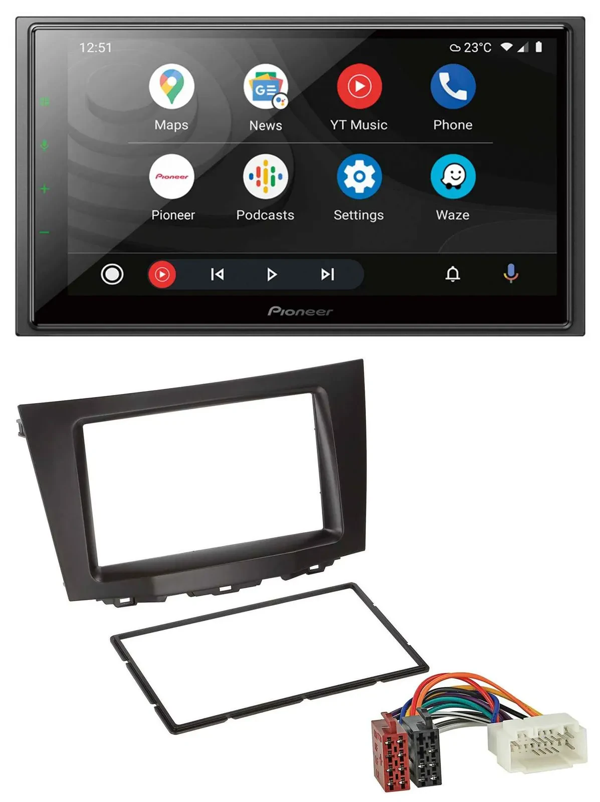 Автомагнитола Pioneer 2DIN, USB, DAB, MP3, Bluetooth для Suzuki Kizashi (с 2009)