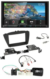 Автомагнитола Kenwood 2DIN с навигацией, Bluetooth, USB, DAB для Hyundai ix35 (с 2013)