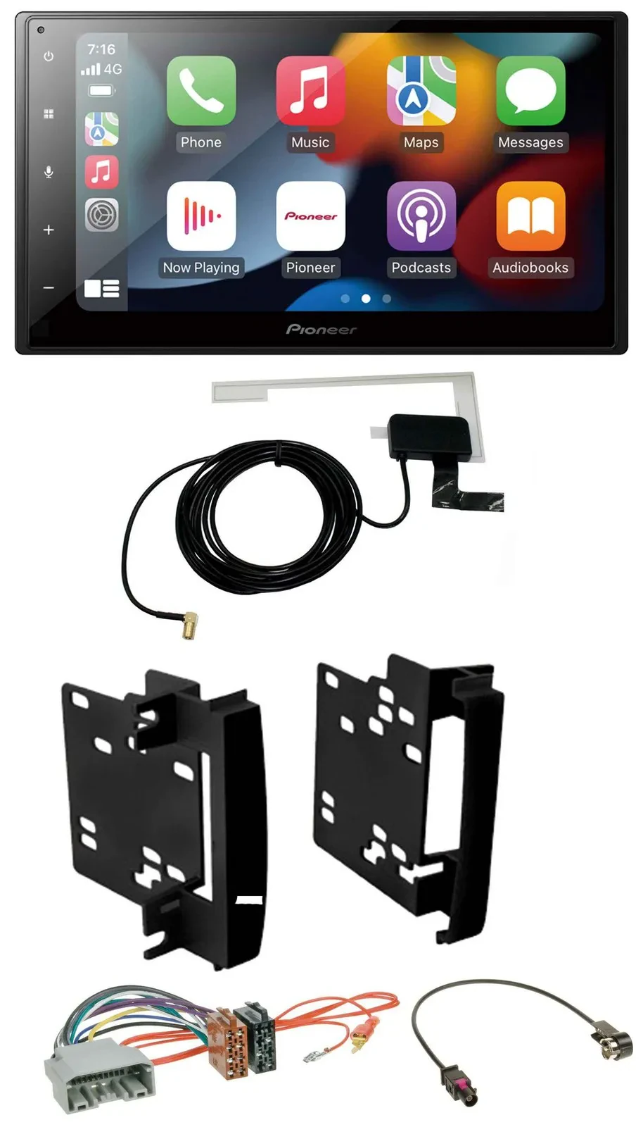 Pioneer MP3 USB Bluetooth DAB 2DIN Autoradio für Chrysler 300C Sebring Dodge Ave