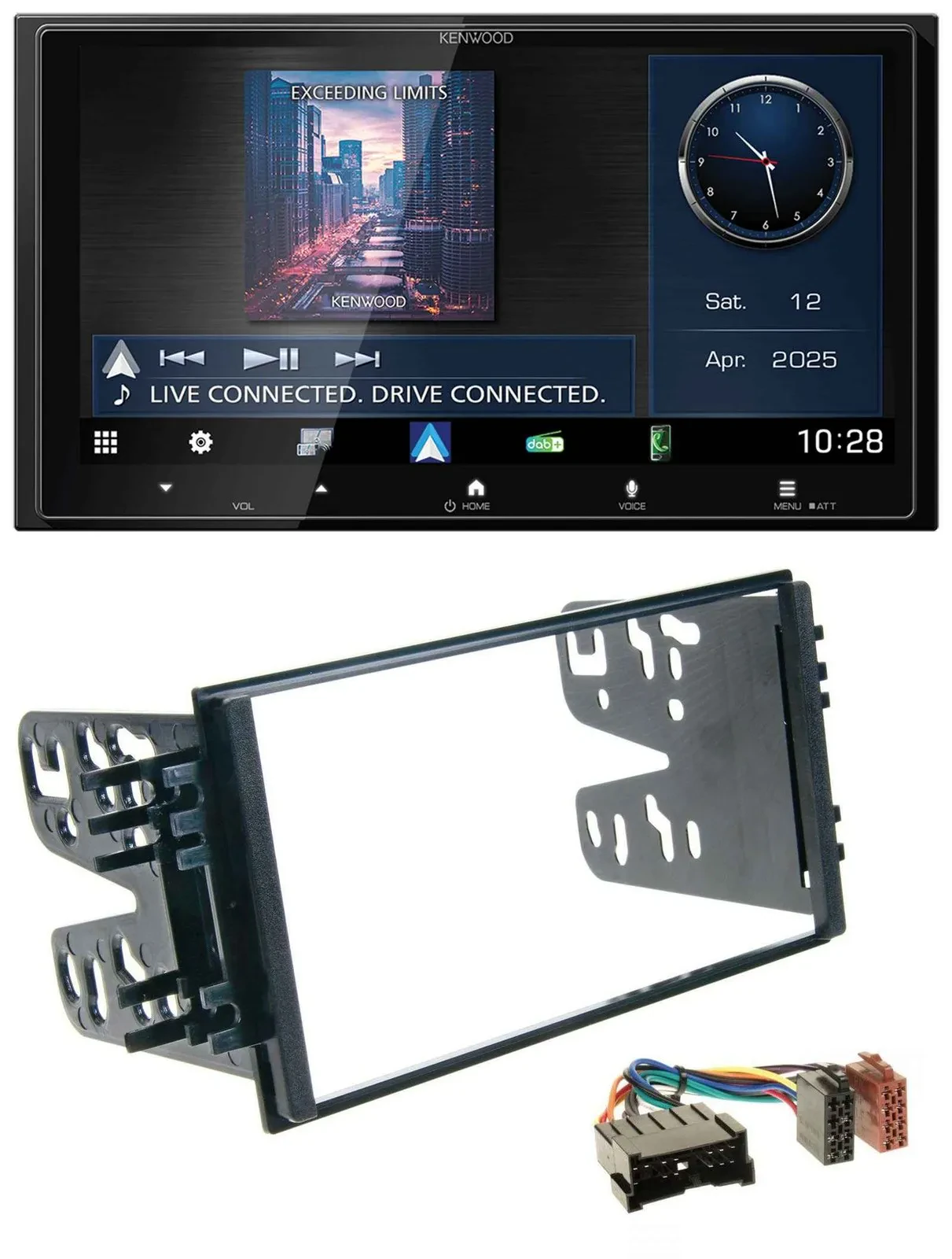 Kenwood Bluetooth 2DIN USB DAB MP3 Autoradio für Kia Carnival (2001-2005)