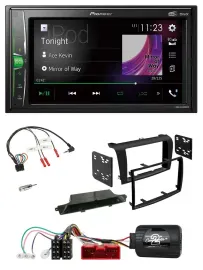 Pioneer 2DIN Lenkrad DAB USB Bluetooth Autoradio für Mazda 3 2003-2009 schwarz