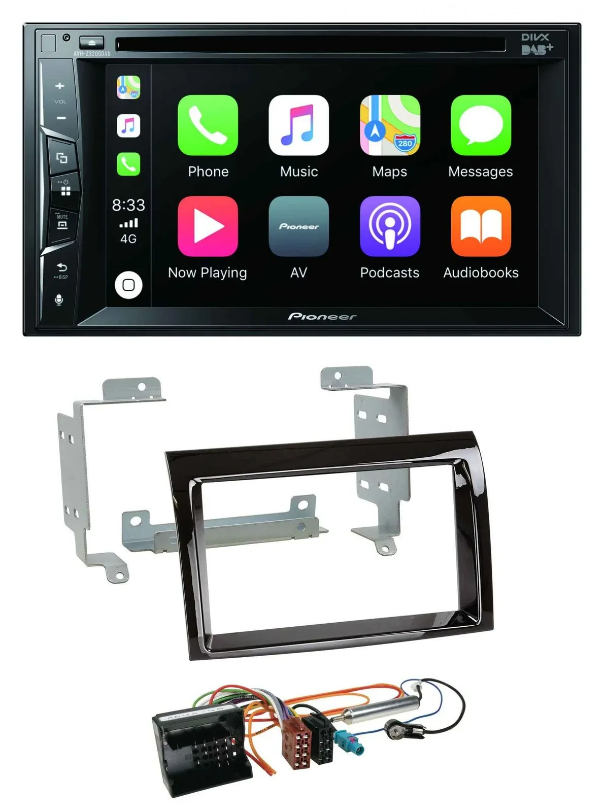 Pioneer MP3 USB DVD Bluetooth DAB 2DIN Autoradio für Citroen Jumper 2006-2011 Pi
