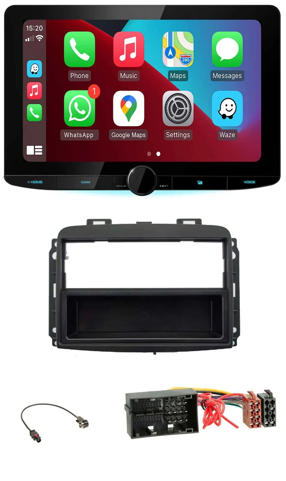 Kenwood MP3 USB DAB Bluetooth Autoradio für Fiat 500 L (ab 2012)