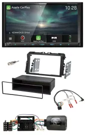 Kenwood Bluetooth USB 2DIN Lenkrad TMC DAB Navigation für Opel Vivaro 2011-2015