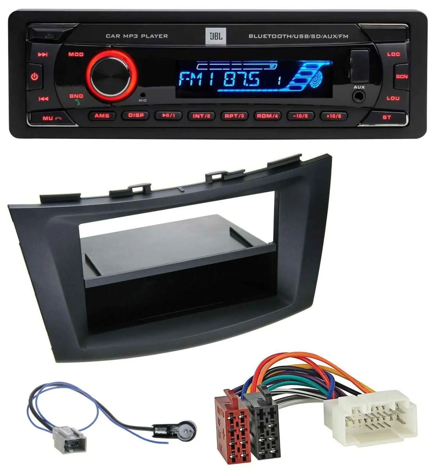 JBL AUX MP3 USB Bluetooth SD Autoradio für Suzuki Swift (FZ/NZ, ab 2010)