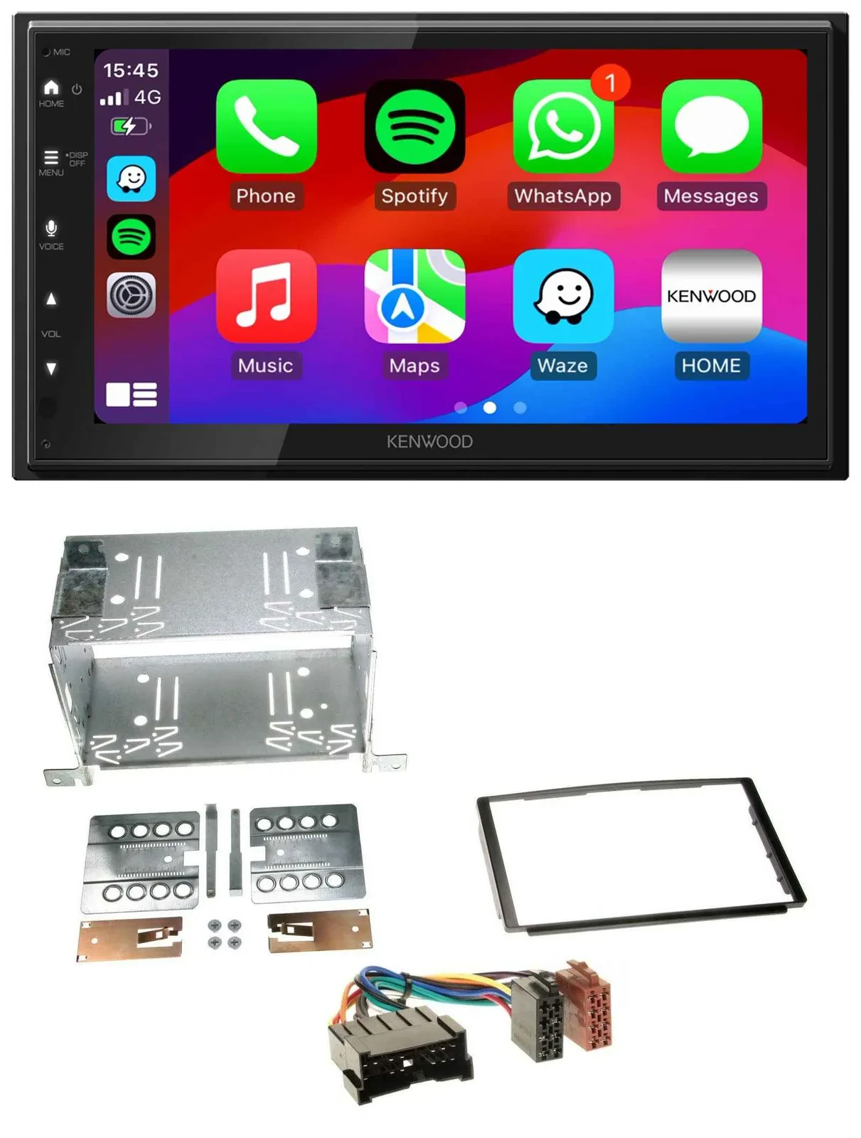 Kenwood MP3 USB DAB 2DIN Bluetooth Autoradio für Hyundai Santa Fe SM 04-06