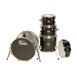 Stage Series Studio Shell Set 22" BassDrum Birkenholz Satin Black inkl.