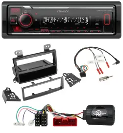 Автомагнитола Kenwood Bluetooth USB DAB для Mazda MPV (2000–2006) с поддержкой кнопок на руле
