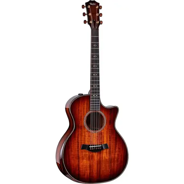 Электроакустическая гитара Taylor Custom All Hawaiian Koa Grand Auditorium Shaded Edge Burst