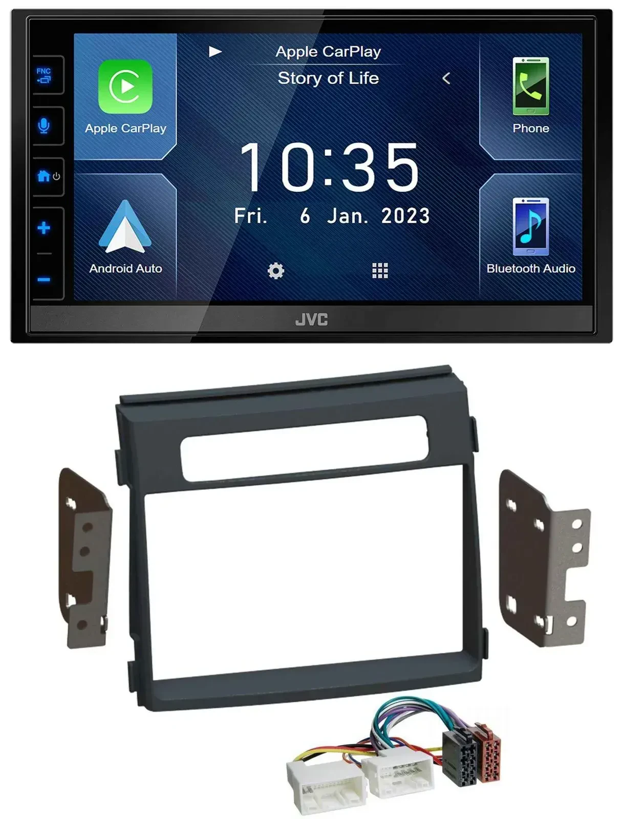 JVC DAB Bluetooth MP3 USB 2DIN Autoradio für Kia Soul AM Facelift 11-14