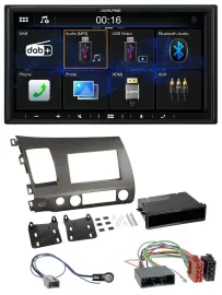 Автомагнитола для Honda Civic Hybrid FD3 (2006–2010) Alpine 2-DIN, Bluetooth, MP3, DAB, USB