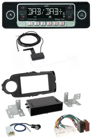 Dietz DAB Bluetooth USB MP3 Autoradio für Toyota Yaris (11-14) - schwarz