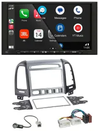 JBL MP3 DAB Bluetooth USB 2DIN Autoradio für Hyundai Santa Fe 4 Schalter ab 11