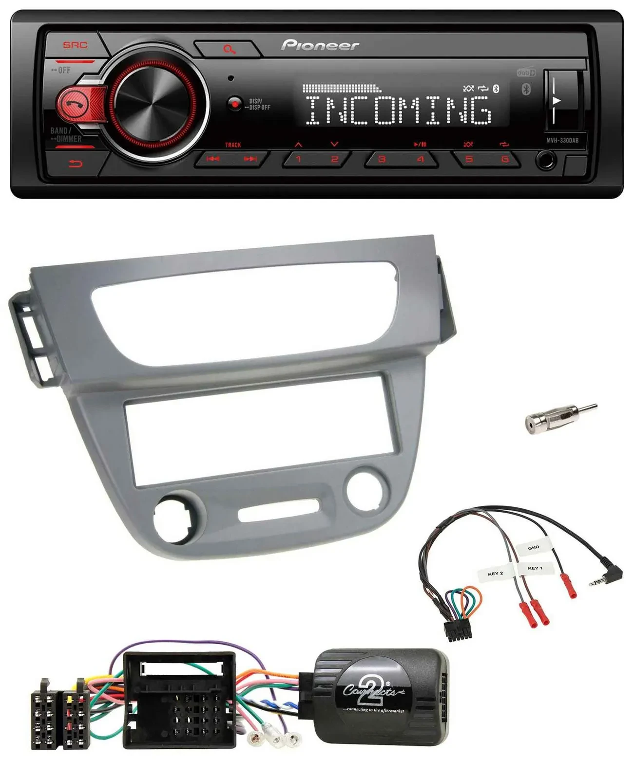 Автомагнитола Pioneer Bluetooth, USB, DAB, для Renault Megane III (2009–2012), поддержка управления на руле