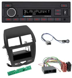 Blaupunkt MP3 AUX USB 1DIN Autoradio für Mitsubishi ASX (2010-2014)