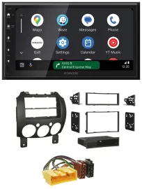Автомагнитола Kenwood 2-DIN, DAB, Bluetooth, USB, MP3 для Mazda 2 (с 2007)