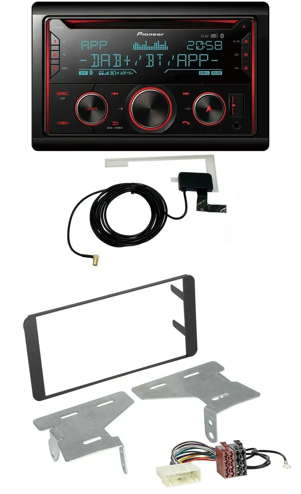 Автомагнитола Pioneer 2DIN MP3 DAB USB CD Bluetooth для Subaru BRZ (с 2012)