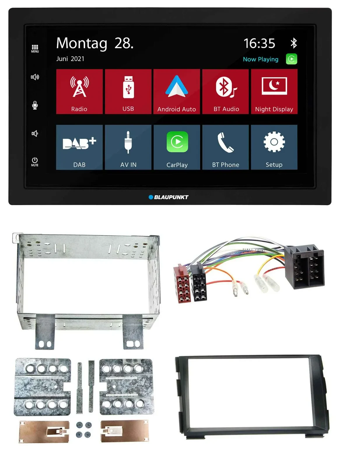 Blaupunkt MP3 Bluetooth DAB 2DIN USB Autoradio für Kia Ceed 09-12 proCeed 11-13