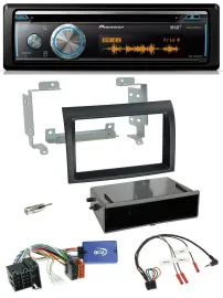 Pioneer Lenkrad DAB USB CD Bluetooth Autoradio für Fiat Ducato 08-11 schwarz Pro