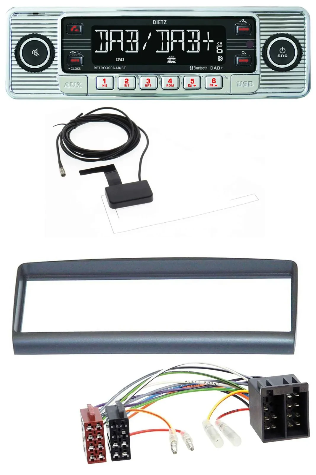 Dietz Bluetooth USB MP3 DAB Autoradio für Alfa Romeo Spider GTV 1994-2005