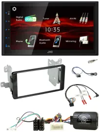 JVC USB Bluetooth Lenkrad DAB 2DIN Autoradio für Mitsubishi ab 2012 Outlander Kl